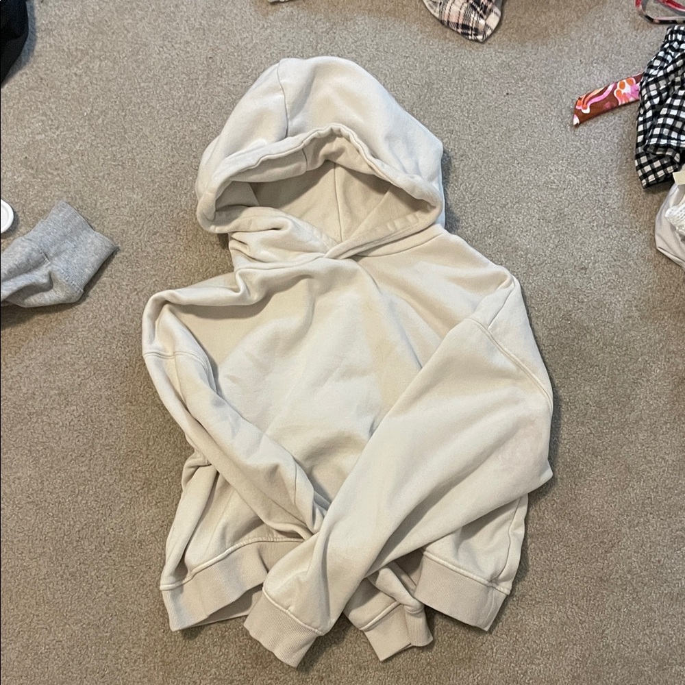 Aerie Cozy Off-White Hoodie